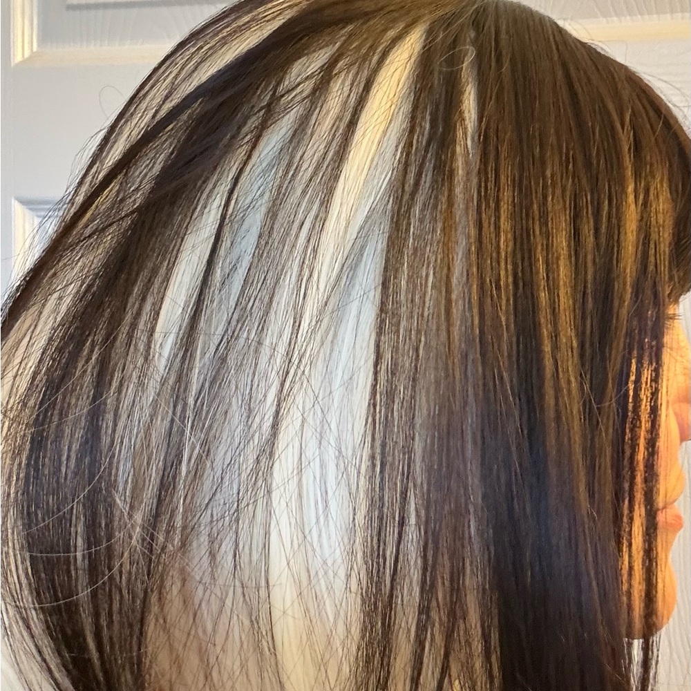 Dark brown with very blond wig - Picture 2 of 4